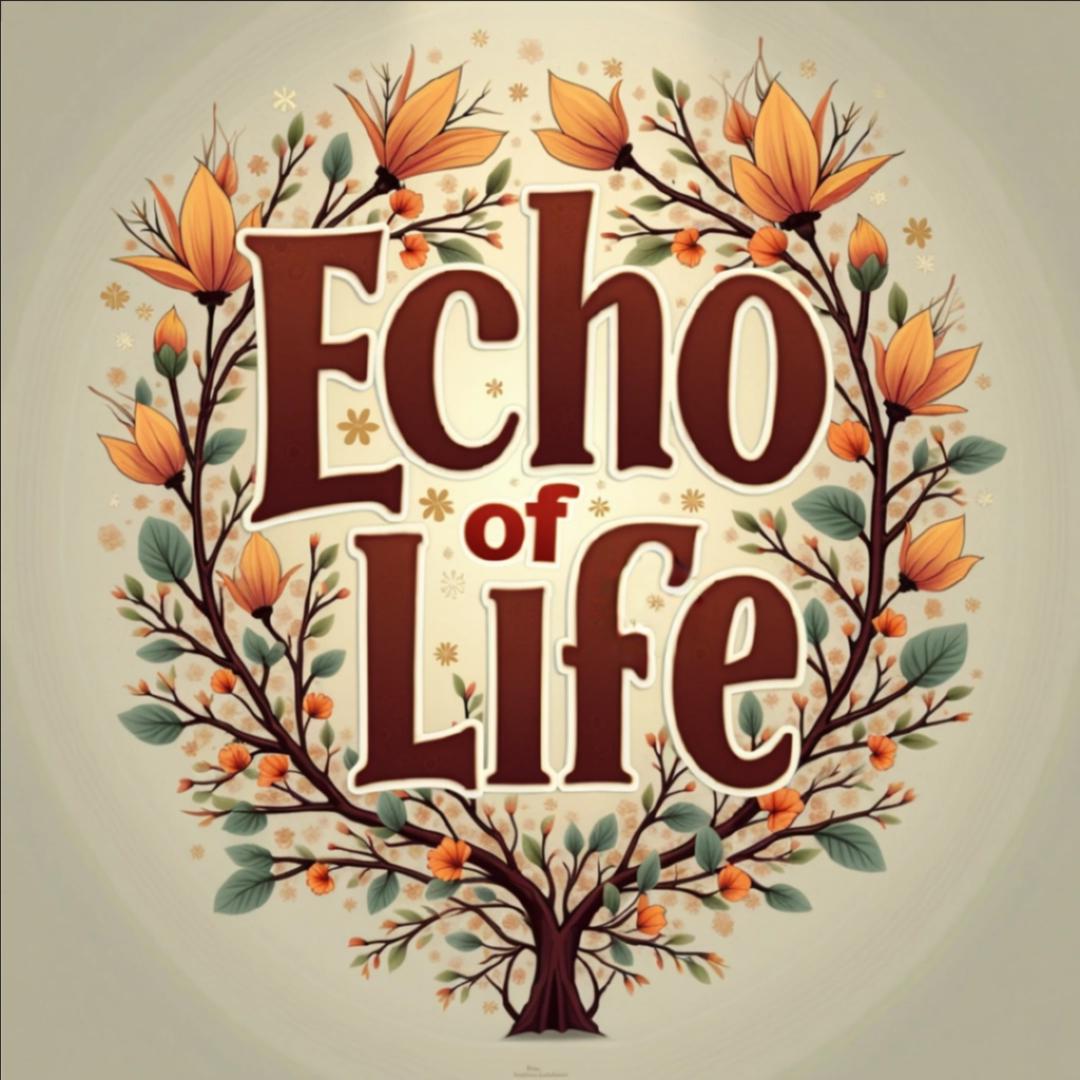 Unisex Sweatshirt: Echo of Life Floral Design