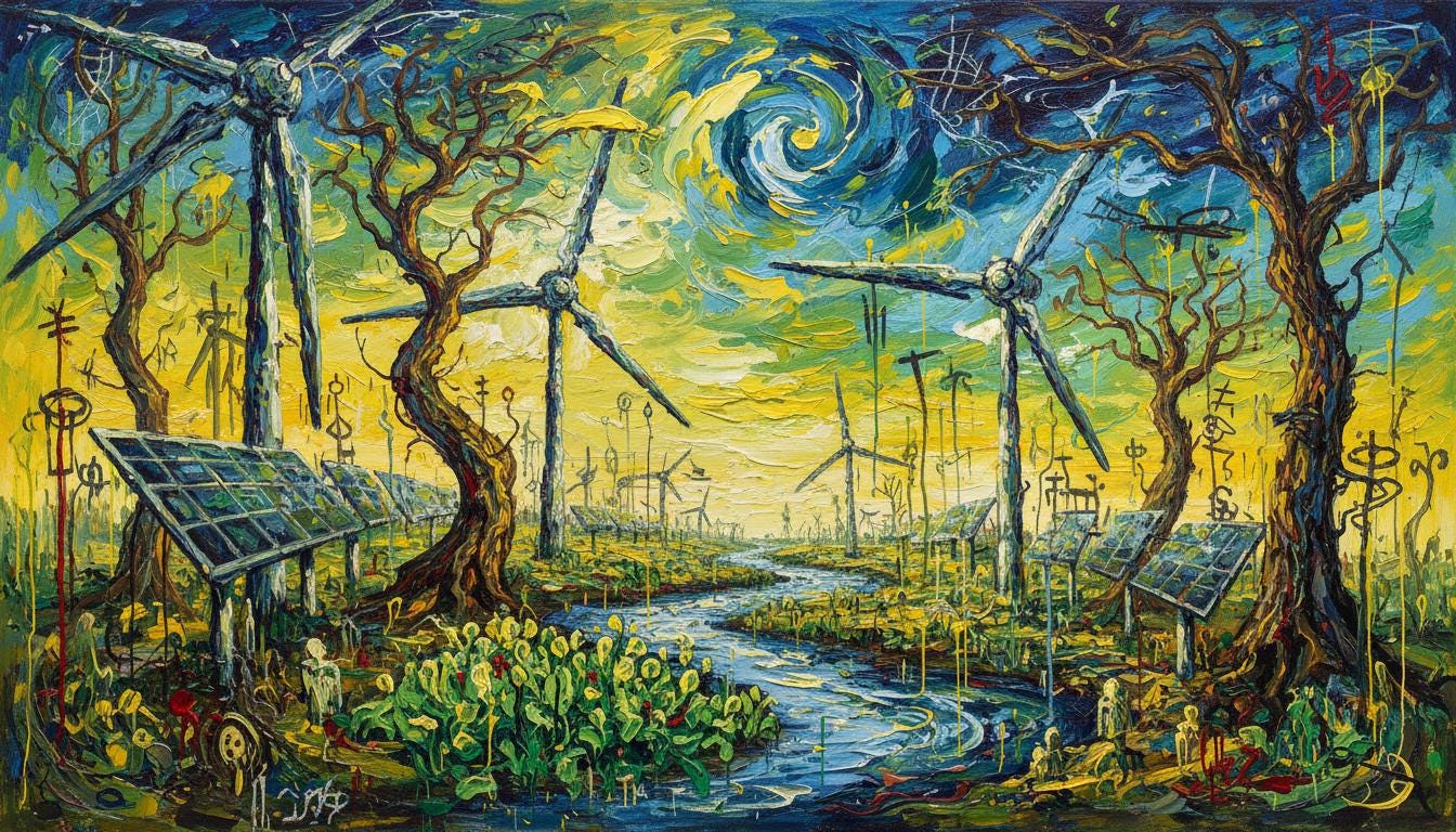 Canvas " VERDANT FURY"